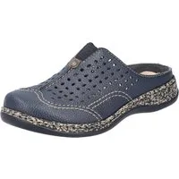 Rieker Clog Schlupfschuh, Hausschuh, Sommerschuh mit Perforation