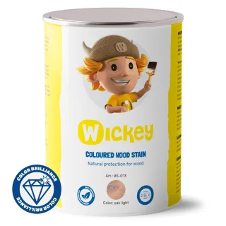 Wetterfeste Naturöl-Holzlasur Eiche hell 2,5 Liter - UV-beständiger Holzschutz für Spielgeräte - Sicher und Schadstofffrei nach EN 71-3 - Wickey