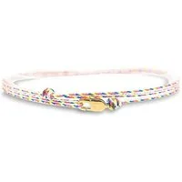 Made by Nami Fußkette Dünnes Wickelfußband Strand Festival Surfer-Schmuck, Karabiner-Haken Verschluss 100% Wasserfest Verstellbar