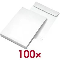MAILMEDIA Versandtasche, DIN B4, ohne Fenster, 40 mm Seitenfalte, Haftklebung