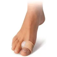 Fußgut Hallux-Bandage Softkissen mit Fixierband, verhindert Reiben, 2er Set, Druckentlastung bei Hühneraugen, Schwielen, Entlastung Hallux Valgus