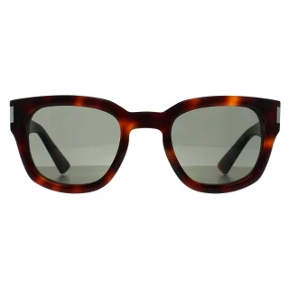 Saint Laurent Quadratisch Unisex Havanna Grau SL 838