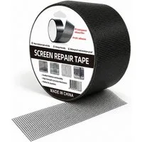 JASLIFE Fliegengitter-Gewebe Reparaturband 5 cm x 2 m selbstklebend für Fenster & Türen, (Einzelartikel, 1 Rolle Reparaturband), selbstklebend, zuschneidbar, wasserfest, feinmaschig, stark haftend