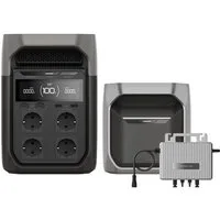 Ecoflow EcoFlow Powerstation Delta 3 mit intelligentem Zusatzakku 1 024 Wh Powerstation, LFP erweiterbare Batterie, für Wohnmobile, Camping und Stromausfälle