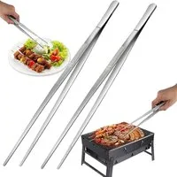 FELIXLEO Pinzette Kochpinzette, 30cm Küchenpinzette Edelstahl, für Kochen und Braten