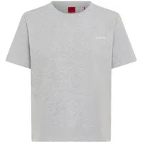 HUGO T-Shirt mit rundem Ausschnitt, regular fit, toniges Markenlogo