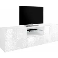 Home affaire Lowboard Miro, Breite 181 cm mit dekorativem Siebdruck