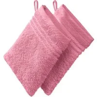 REDBEST Waschhandschuh Waschhandschuh 2er-Pack, Frottier, Walk-Frottier Uni