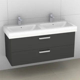 Artiqua 413 Waschtischunterschrank für iCon 124120 Anthrazit Glanz, 413-WU2L-K05-7065-51 413-WU2L-K05-7065-51