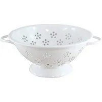 Honeyware Küchensieb Colander, Emaille, (1-St), spülmaschinengeeignet, 22 cm