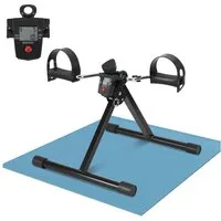 Clanmacy Mini-Heimtrainer Mini-Fahrrad Heimtrainer für Arme & Beine - Fitnessgerät 2 in 1