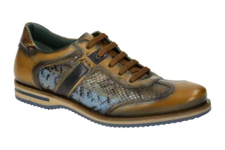 Galizio Torresi Herrenschuhe 312938 in Braun - mais / blu / multicolor - eleg...