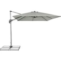 doppler® Ampelschirm Doppler Active II Ampelschirm Sonnenschirm 350x260cm hellgrau 827