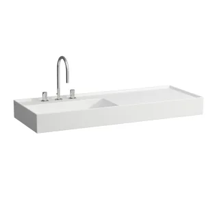 LAUFEN Waschtisch Kartell · LAUFEN 1200x460, weiß matt, Ablage rechts, 81333.2, 8133327571111 H8133327571111
