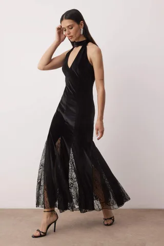Elegantes, ärmelloses Maxikleid für Damen im Skater-Stil/Nachtkleid