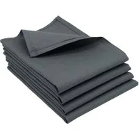 ZOLLNER Geschirrtuch, (Set, 4-tlg), 50 x 70 cm, 50% Baumwolle, 50% Leinen, vom Hotelwäschespezialisten