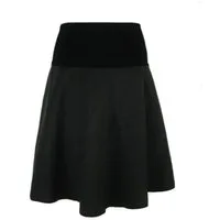 dunkle design A-Linien-Rock Fleece 57cm elastischer Bund