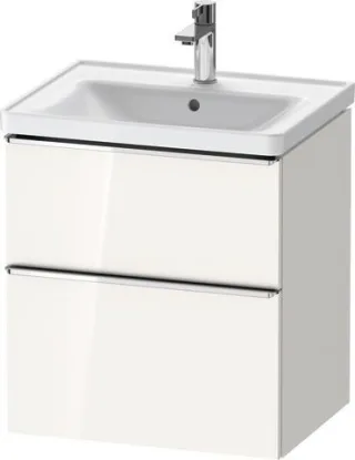 Duravit D-Neo Waschtischunterbau wandhängend Weiß Hochglanz 584x452x625 mm - DE4359010220000 DE4359010220000