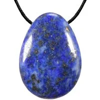 Morella Kette mit Anhänger Morella Halskette mit Edelstein (1-tlg), Damenkette mit Edelstein in Tropfenform, Chakra, im Samtbeutel