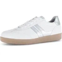 Gabor Plateausneaker, Freizeitschuh, Halbschuh, Schnürer, Kontrastbesatz in Metallic-Optik