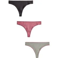 Next String 3er-Pack Slips aus gerippter Baumwolle, Tanga (3-St)
