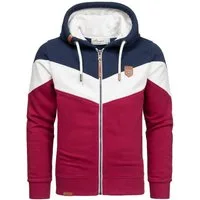Amaci&Sons Kapuzenpullover ARDMORE Sweatjacke im Block-Design Herren Kapuzenpullover Pullover Hoodie Zipper Jacke