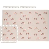 relaxdays Spielmatte Puzzlematte Regenbogen im 6er Set