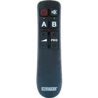 Schwaiger UFB1000 533 Universal-Fernbedienung (2-in-1, Tastenprägung und Orientierungspunkte auf beiden Wippen)