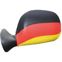 Funny Fashion Kostüm Außenspiegelfahne Deutschland 2 Stück, 23x13 cm