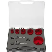 Exact Bohrkrone Exact 70604 Lochsägen-Set 9teilig 22 mm, 29 mm, 35 mm, 44 mm, 51 mm
