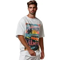 Reichstadt Print-Shirt Herren Oversized T-Shirt 24RS057 Verschiedene trendige und stilvolle Prints