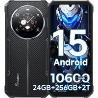 Fossibot F109 6,75" 24GB+256GB Handy ohne Vertrag 10600mAh Android 15 Outdoor Smartphone (17,1 cm/6.75 Zoll, 256 GB Speicherplatz, 50 MP Kamera, 1.32 Dual Bildschirm, 50MP Kamera, IP68/IP69K, Dual SIM 4G/NFC/Face ID)