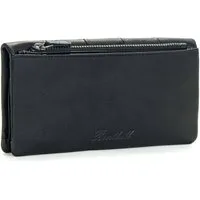 Benthill Geldbörse Damen Echt Leder Portemonnaie Groß RFID Vintage Geldbeutel Clutch, RFID-Schutz Kartenfächer Münzfach Reißverschlussfach