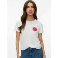 Vero Moda Kurzarmshirt VMVANJA SS TOP BOX JRS Baumwolle