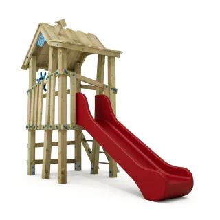 Öffentlicher Spielturm PRO GIANT Villa 11x11 cm – Robuster Spielplatz für Garten oder Gastronomie – Kompaktes Klettergerüst mit Rutsche von Wickey