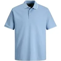 Jack & Jones Poloshirt Blaethan Detail SS Polo kurze Ärmel und Kragen mit farblich abgesetztem Streifen