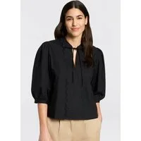 BOSS ORANGE Schlupfbluse Balet Premium Damenmode aus Baumwoll-Popeline, Ballonärmel