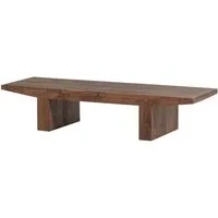 WOOOD Couchtisch Eron - Akazienholz Braun, 152 x 48 cm, Großzügige Tischfläche, natürliche Ausstrahlung