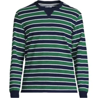 Flammgarn-Shirt aus reiner Baumwolle für Herren, Herren, size: regular, Blau, Baumwolle, by Lands' End