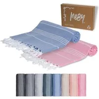 livessa Strandtuch Baumwolle Strandtuch - Saunatuch - Turkish Hamamtuch - Badetuch, Baumwolle, 100 % Baumwolle - 100x200 cm