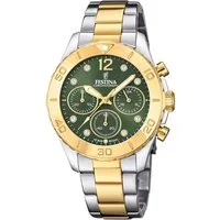 Festina Quarzuhr Festina F20604/2 Damenuhr Boyfriend Chronograph 39mm 10ATM Festina F20604/2 Damenuhr Boyfriend Chronograph 39mm 10ATM