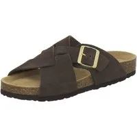 AFS-Schuhe 214176 Kralle Pantolette für Damen mit Fußbett, bequeme Sandalen aus Leder