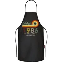 LOBO NEGRO® Grillschürze als Geschenk zum 40. Geburtstag Vintage bester Jahrgang 1986
