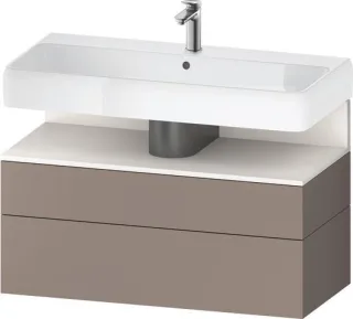 Duravit Qatego Waschtischunterbau wandhängend Basalt Matt 990x470x590 mm - QA4395084430010 QA4395084430010