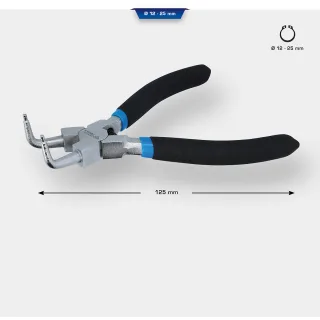 Brilliant Tools Seegeringzange für Außensicherungsringe, abgewinkelt, 125 mm - BT067006
