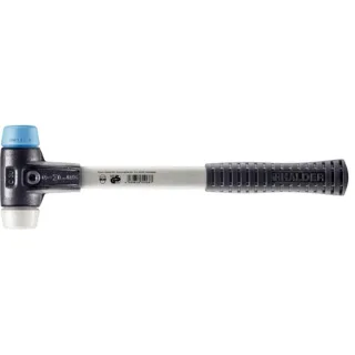 HALDER SIMPLEX - Schonhammer mit verstärktem Tempergussgehäuse und Fiberglasstiel, TPE-soft - 3717.030
