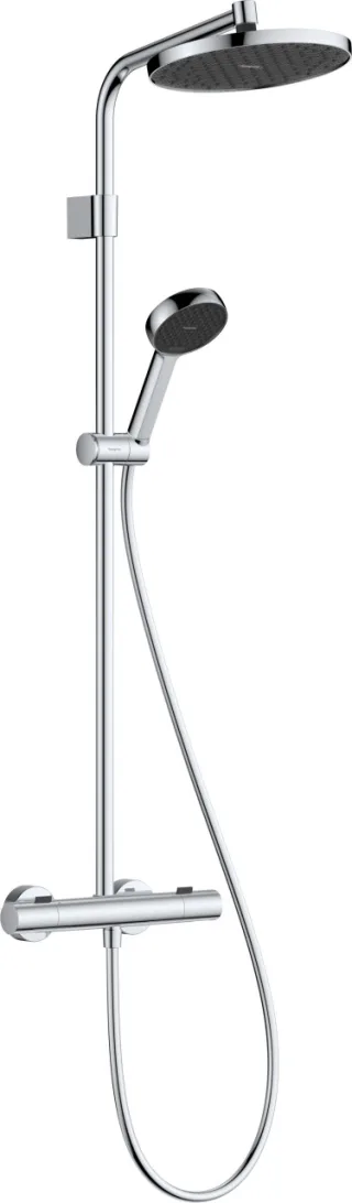 Hansgrohe Activera S Showerpipe 240 1jet EcoSmart mit Ecostat Fine chrom, 28078000 28078000