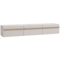Home affaire Lowboard Arles TV-Kommode, Breite 128 /154/192 cm, TV-Schrank, Wandmontage, mit geschlossenen Fächern, in Kaschmir Farbe, mit Klappentüren