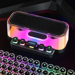 Z6 RGB Speaker Portable bluetooth Speaker with Mechanical Buttons Support USB TF Card Playback FM Radio Desktop Surround