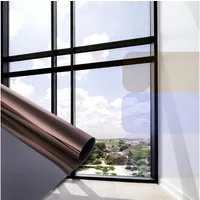 sa roca Sonnenschutz-Fensterfolie Spiegelfolie UV-Schutz Folie für Fenster innen Hitzeschutzfolie, Glatt, Laufmeterware - bis zu 50m an einem Stück